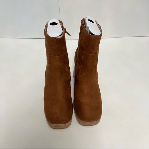 BP. Keyla Platform Bootie In Tan Chestnut Color - New In Box - Reemoly - Picture 12 of 15